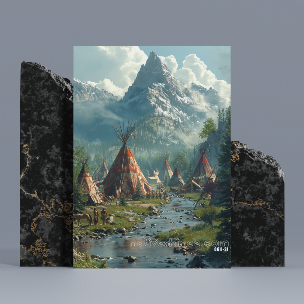 Spirit Of Unity Flows Native American Canvas