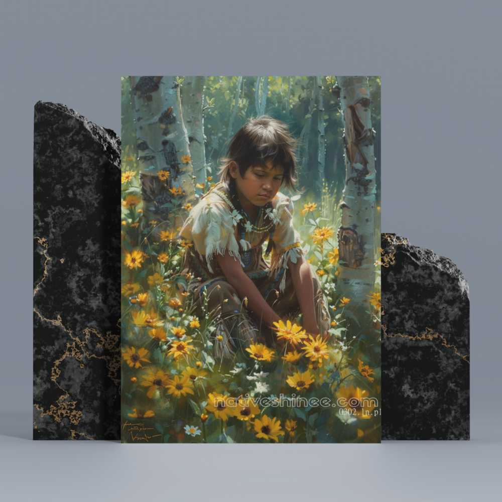 Opens To The World Native American Canvas