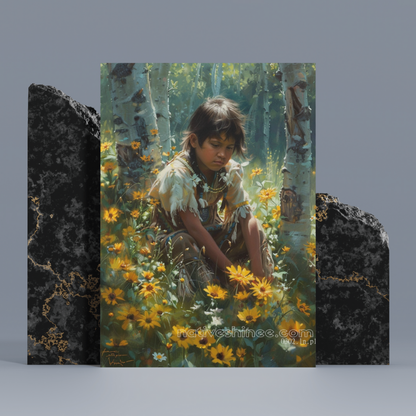 Opens To The World Native American Canvas