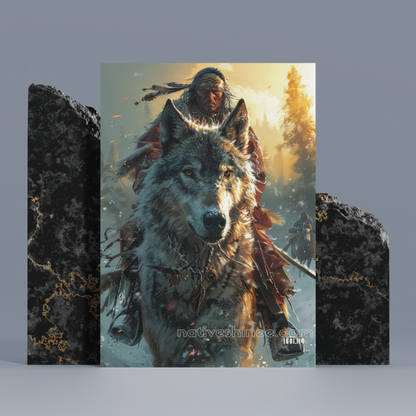 Unwavering Loyalty And Sharp Instinct Native American Canvas