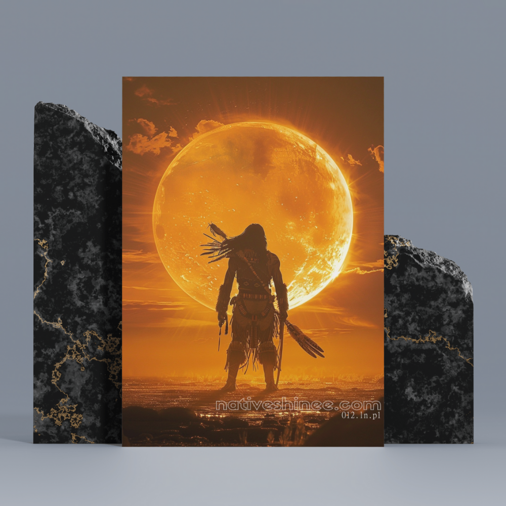 The Sun Native American Canvas