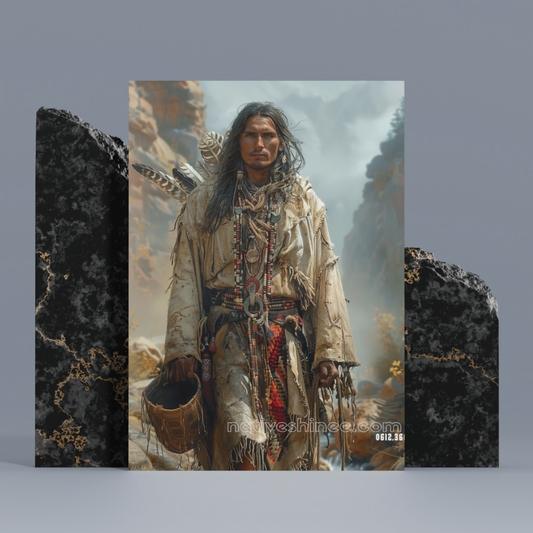 The strength of a leader Native American Canvas