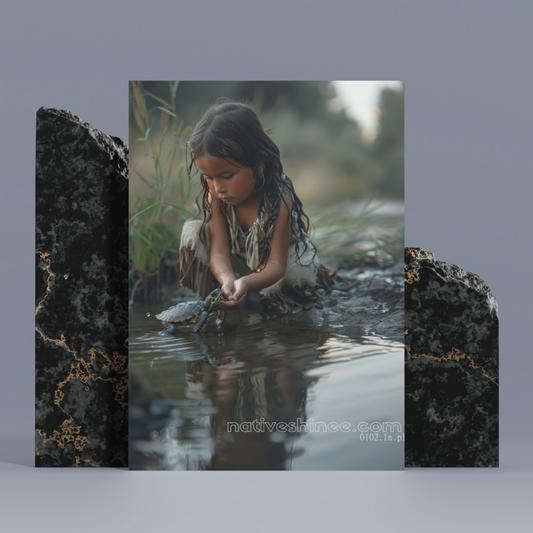 Childhood Native American Canvas