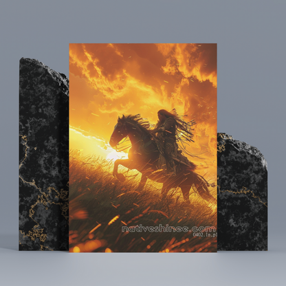 Thunder on the Horizon Native American Canvas