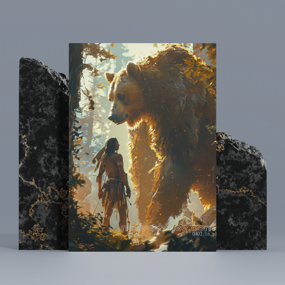 Whispers of the Wild Native American Canvas