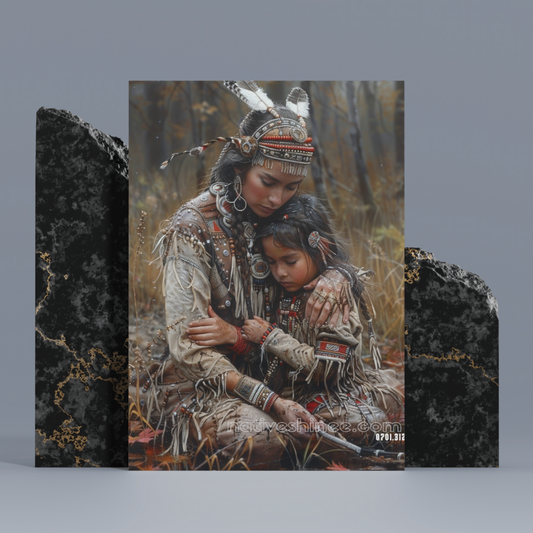 The Heart of the Land Native American Canvas