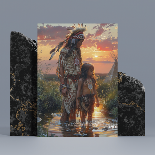 The Circle of Life Native American Canvas