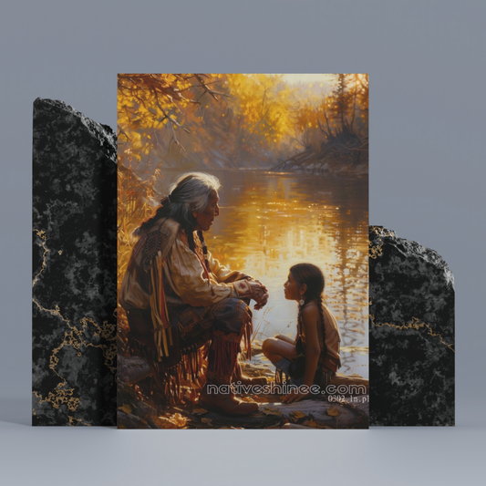 Stories of the Land Native American Canvas