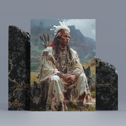 Brotherhood of the Wild Native American Canvas