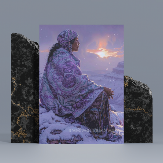 The Journey's End Native American Canvas