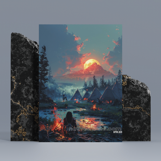 Beneath the Sacred Sky Native American Canvas