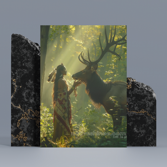 Guardian of the Forest Native American Canvas