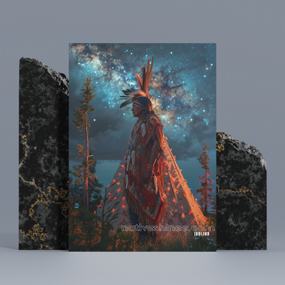 Guardian of the Milky Way Native American Canvas