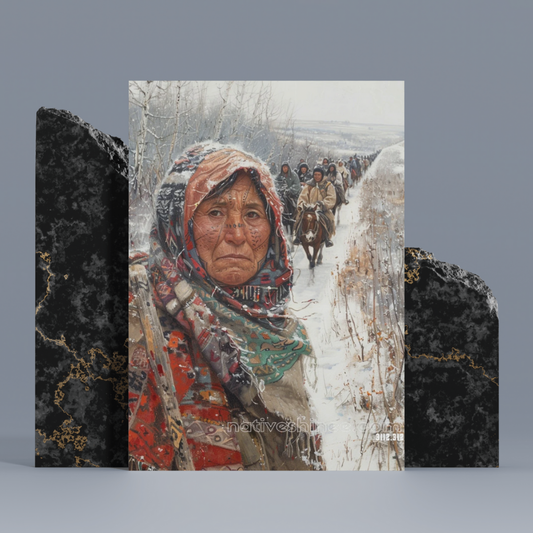 Strength in the Face of Adversity Native American Canvas