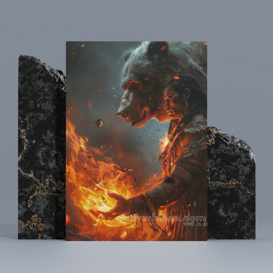 On Fire Native American Canvas