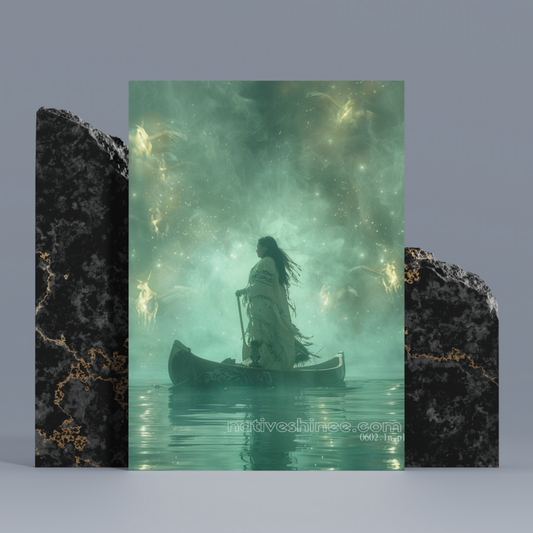 Echoes in the Mist Native American Canvas