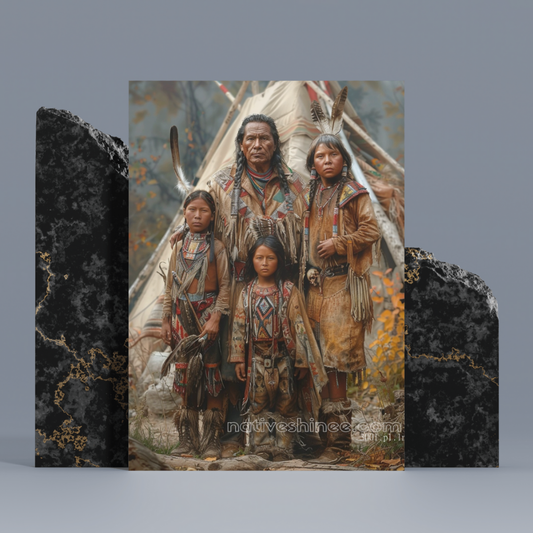 Echoes of the Past Native American Canvas