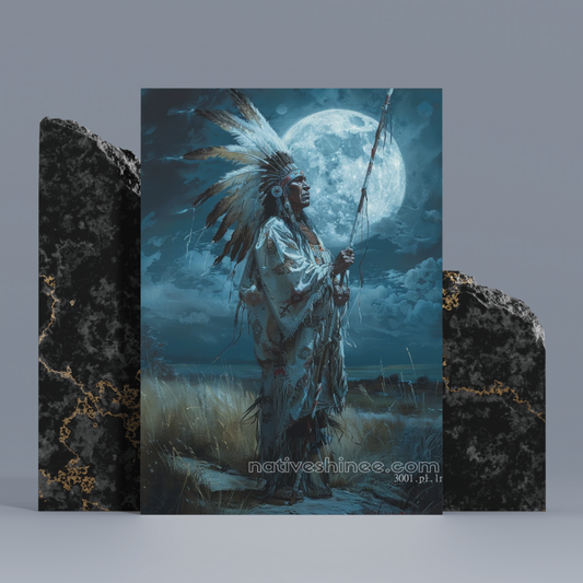 The Silent Sentinel Native American Canvas