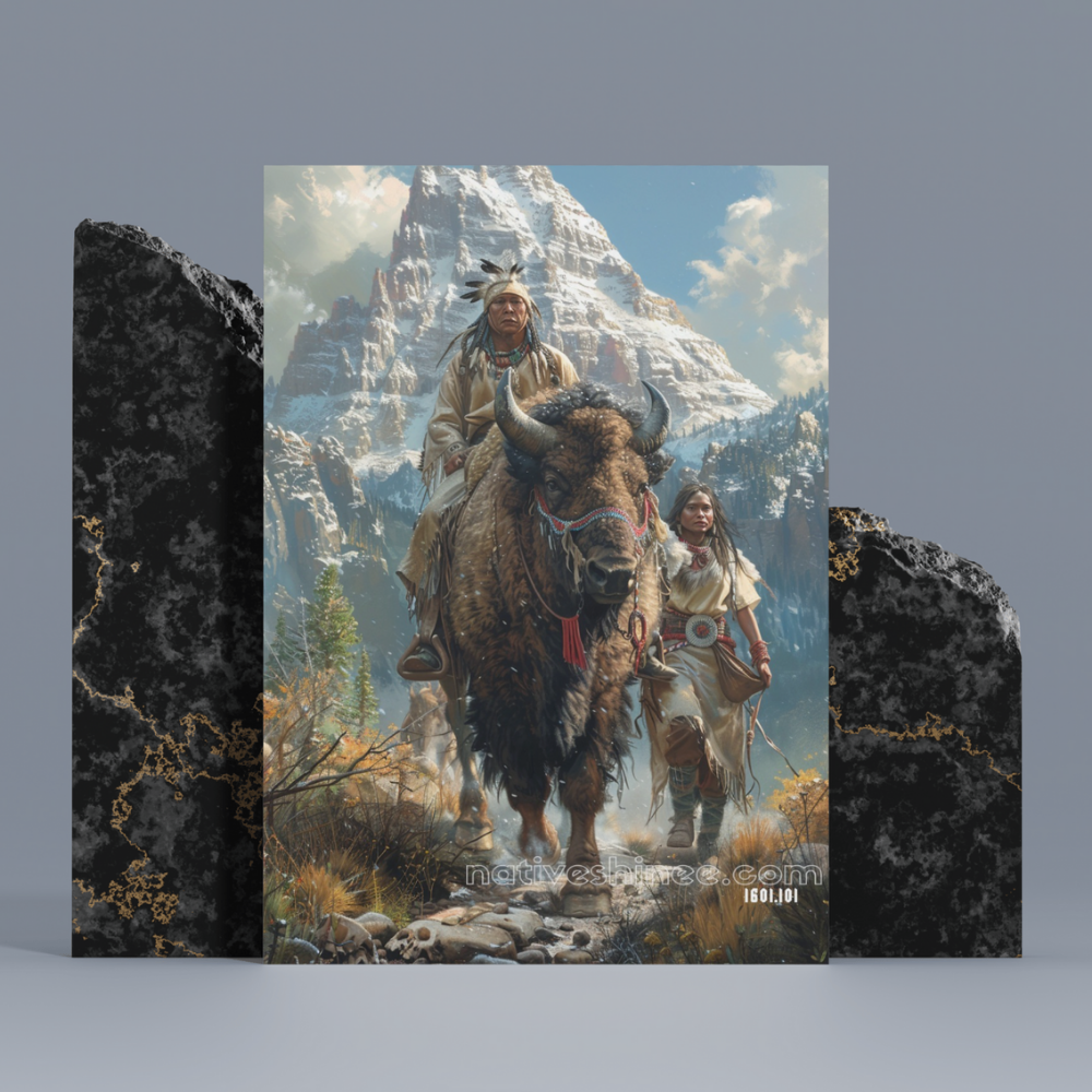 The Way of the Buffalo Native American Canvas