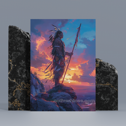 A Sentinel’s Soul Native American Canvas