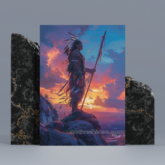 A Sentinel’s Soul Native American Canvas