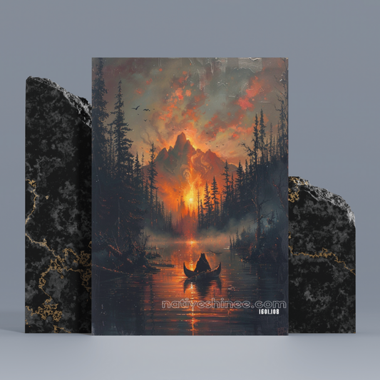 The Guardian's Journey Native American Canvas