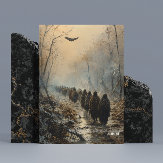 The Silent Journey Native American Canvas