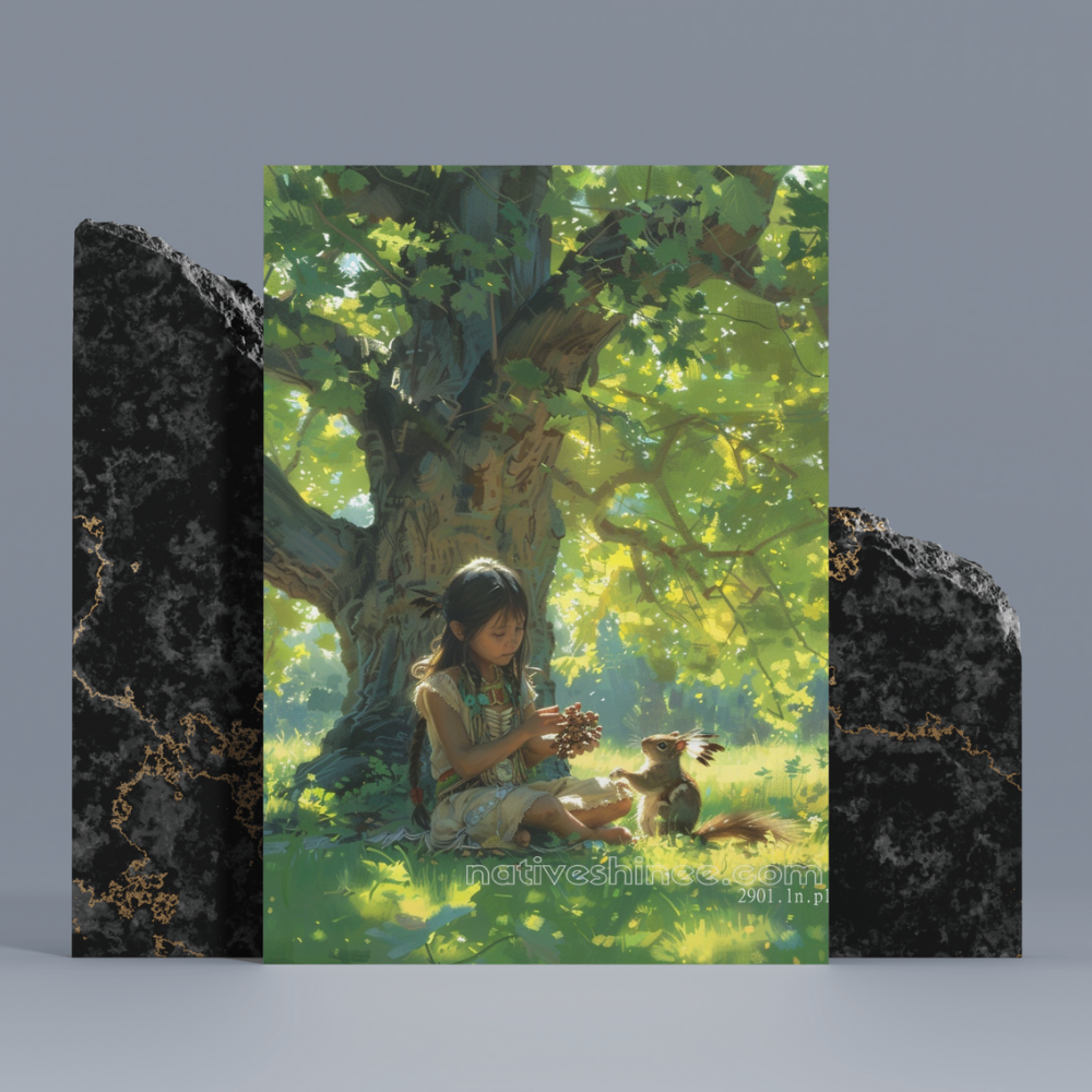 The Gift of the Forest Native American Canvas