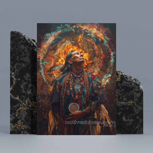 The Shaman's Vision: Native American Canvas