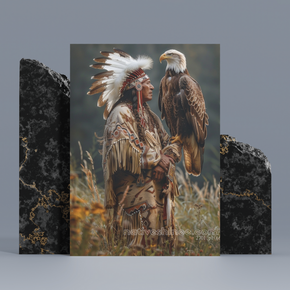 The Sacred Bond: Native American Canvas