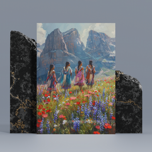 Echoes of the Land: A Native Journey Native American Canvas