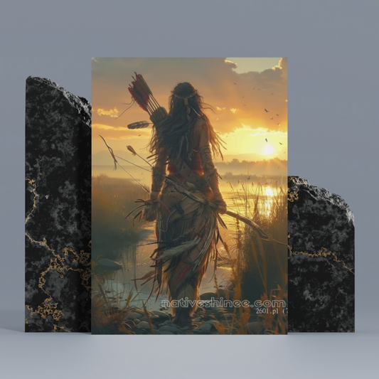 Arrows of the Setting Sun Native American Canvas