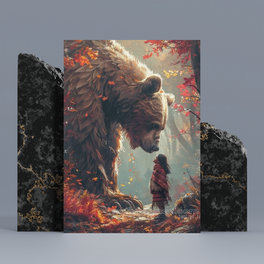 The Bear's Blessing Native American Canvas