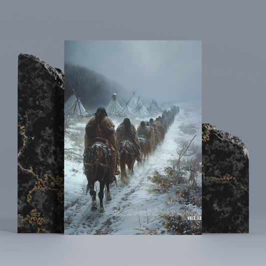 The Long Journey Home Native American Canvas