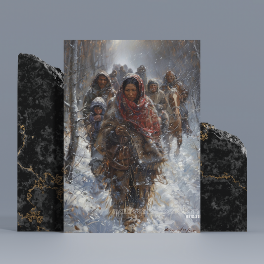 March Through the Storm Native American Canvas