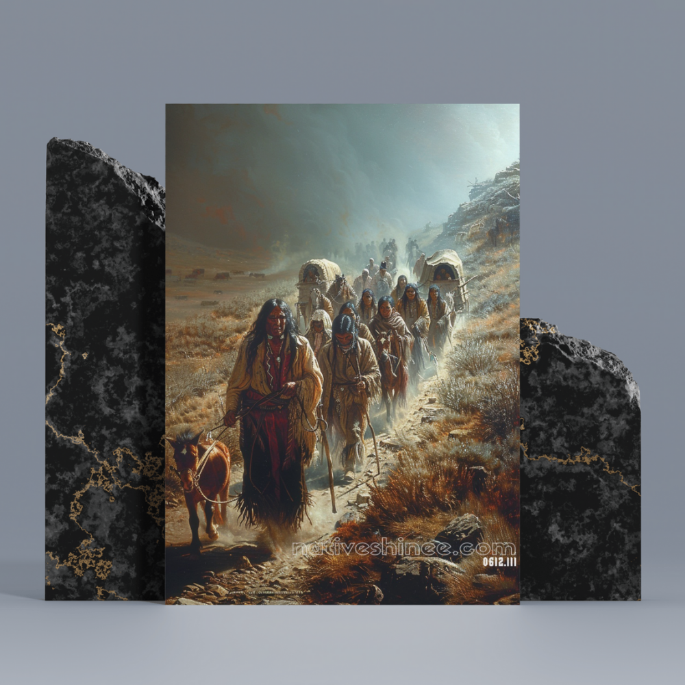 Trail of Tears Native American Canvas