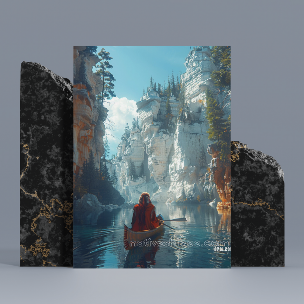 Whispers of the Canyon Native American Canvas