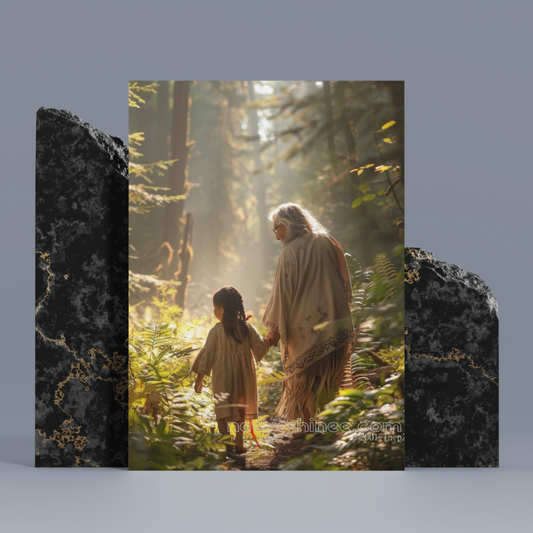 Through the Forest of Generations Native American Canvas