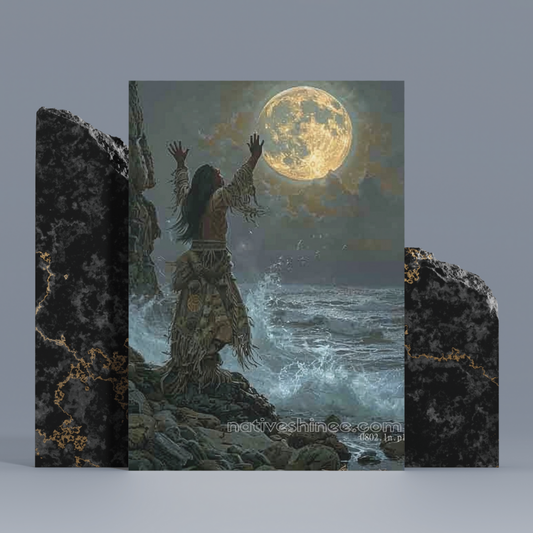 Ocean Native American Canvas