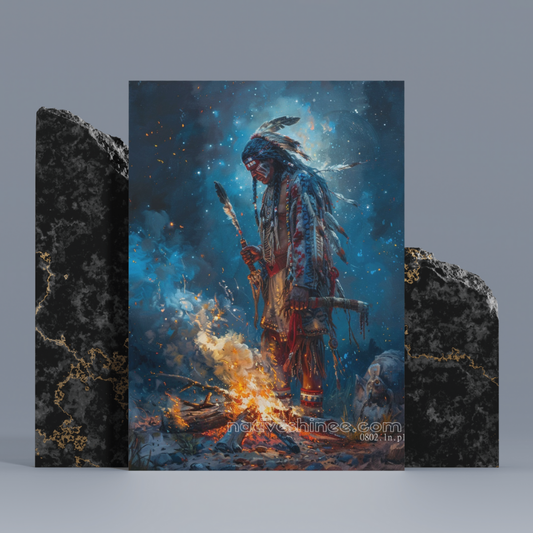 Fire Native American Canvas