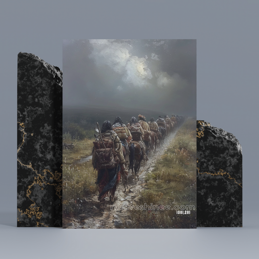 Walking Together Native American Canvas