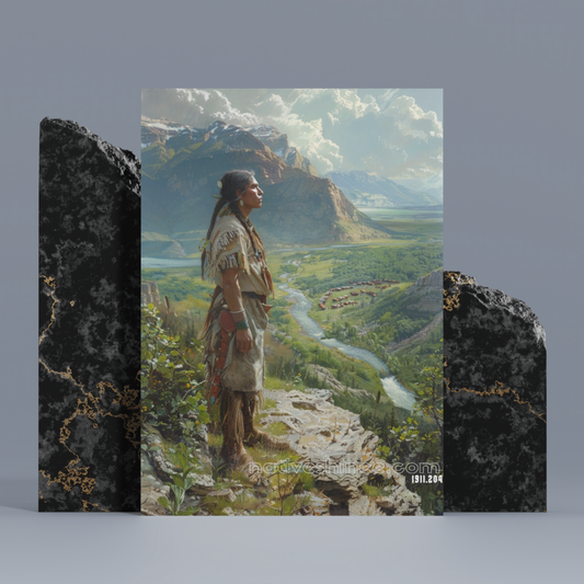 Overlook The Homeland Native American Canvas
