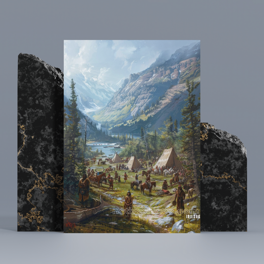 Harmony With Nature Native American Canvas