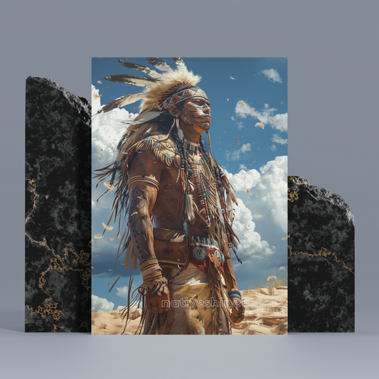 Sky Meets The Soul Native American Canvas