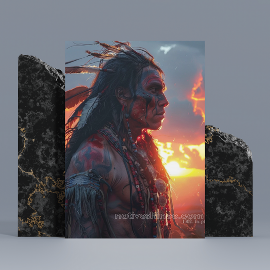 Embers of the Past Native American Canvas