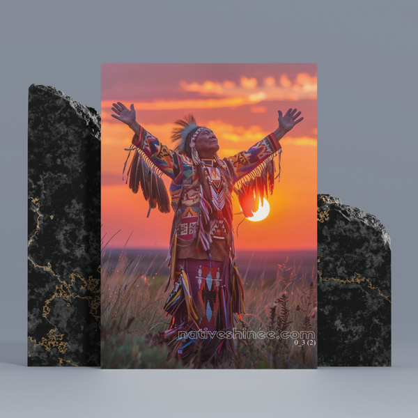 Sunrise Prayer Native American Canvas – NativeShinee