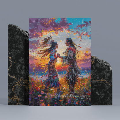 A Touch To Heart Native American Canvas