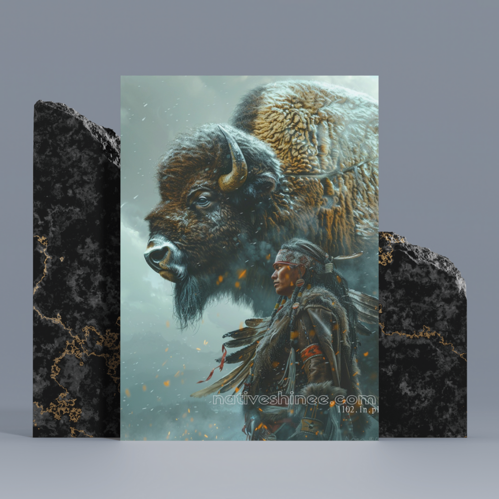 Listen To The Wind Native American Canvas