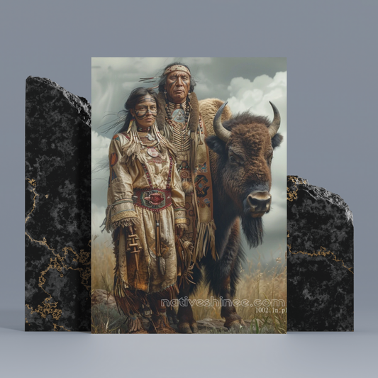 Walk Of Nature Native American Canvas