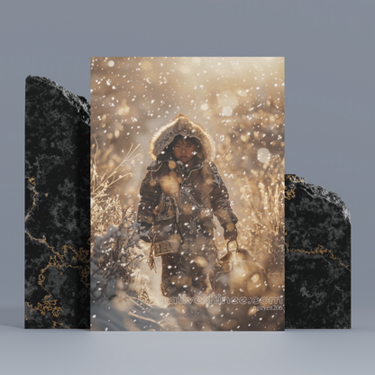 Winter's Glow Native American Canvas